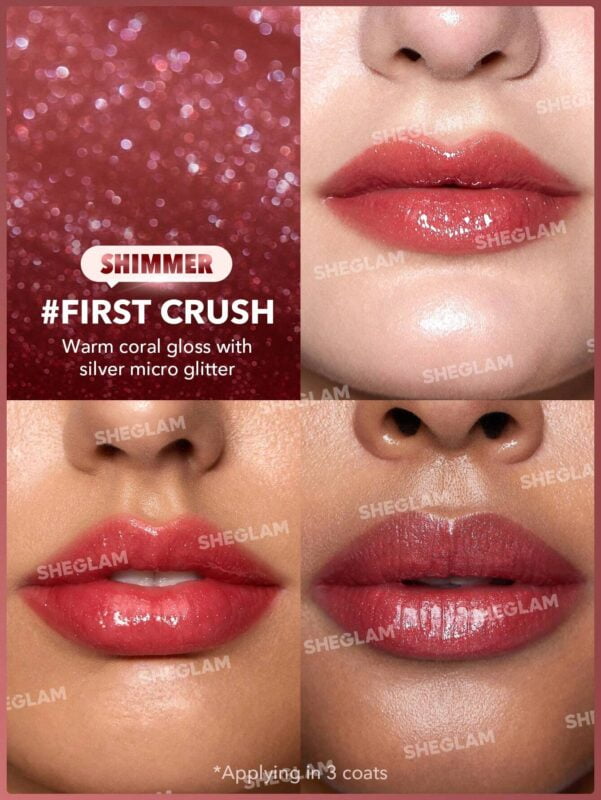 SHEGLAM Pout-Perfect Shimmer Lip Plumper-First Crush