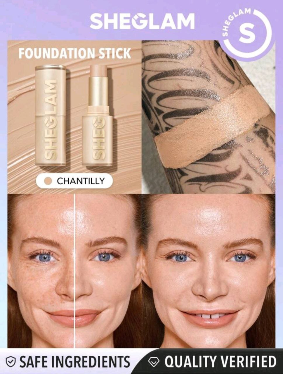 SHEGLAM Skin Magnet High Coverage Foundation Stick-Chantilly