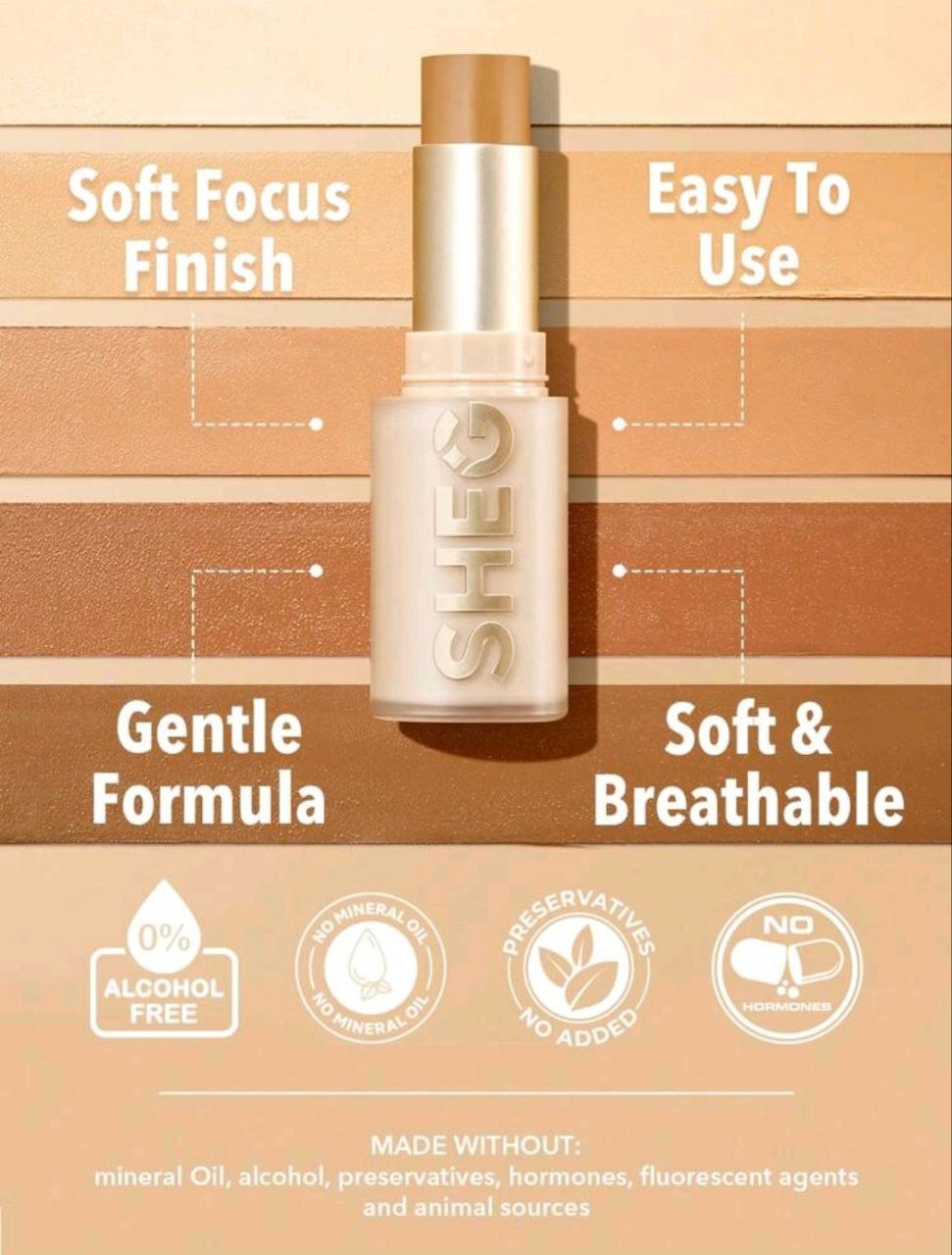 SHEGLAM Skin Magnet High Coverage Foundation Stick-Chantilly