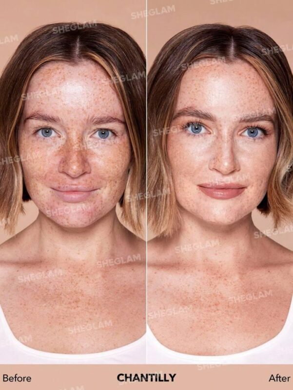 SHEGLAM Skinfinite Hydrating Foundation-Chantilly Flawless Dewy Foundation Hydrating Coverage Lightweight Natural Soft Liquid Foundation