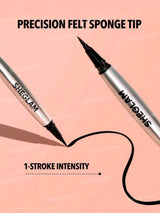 SHEGLAM Uninterrupted Waterproof Liquid Eyeliner Waterproof Highly Pigmented Black Matte Eyeliner Pencil
