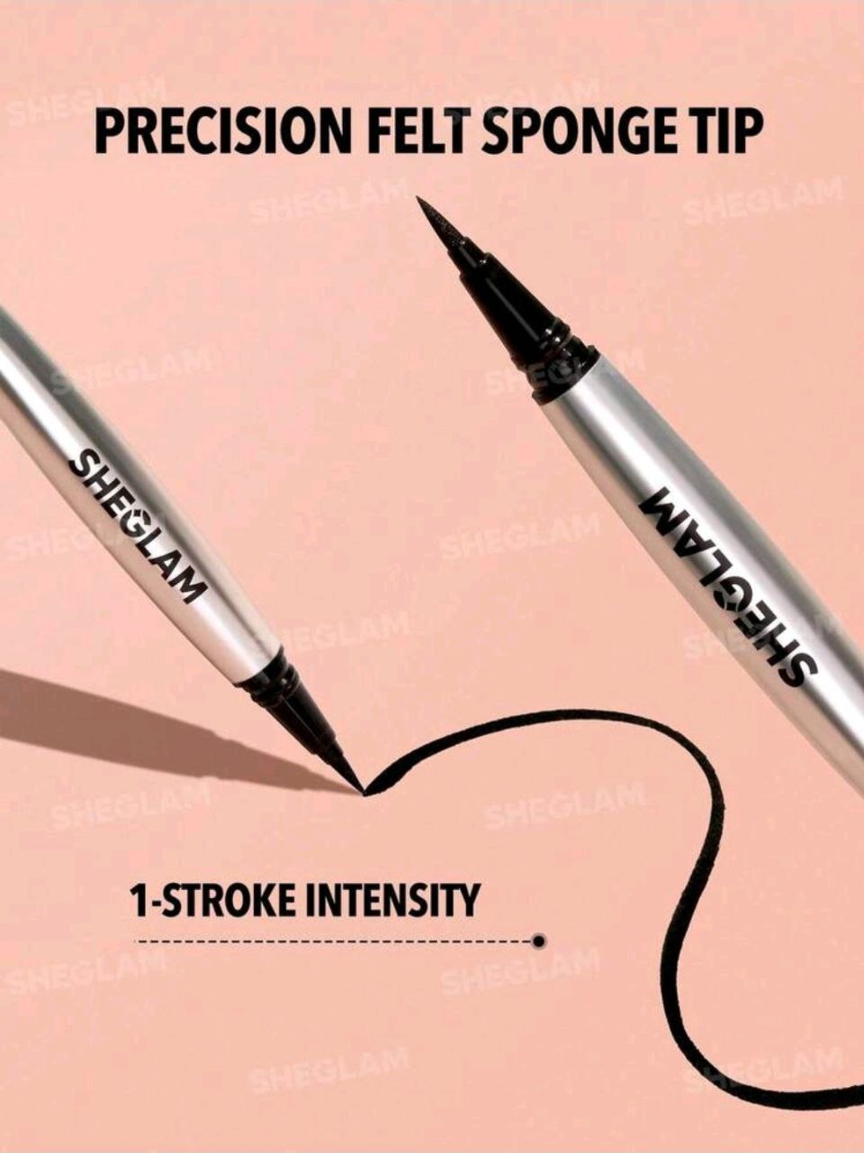 SHEGLAM Uninterrupted Waterproof Liquid Eyeliner Waterproof Highly Pigmented Black Matte Eyeliner Pencil