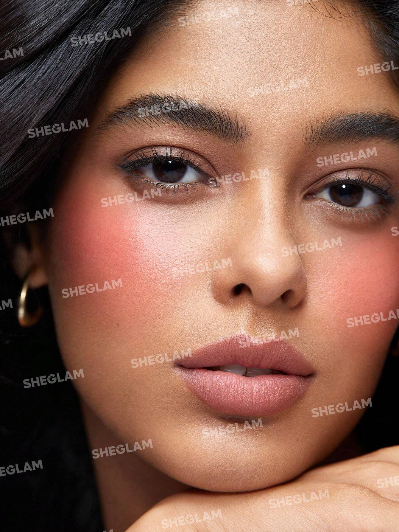 SHEGLAM Cheek 2 Cheek Blush Duo-Cherry Sorbet 5 Shades Cream Powder Blush Double Long Lasting Pigment Dual