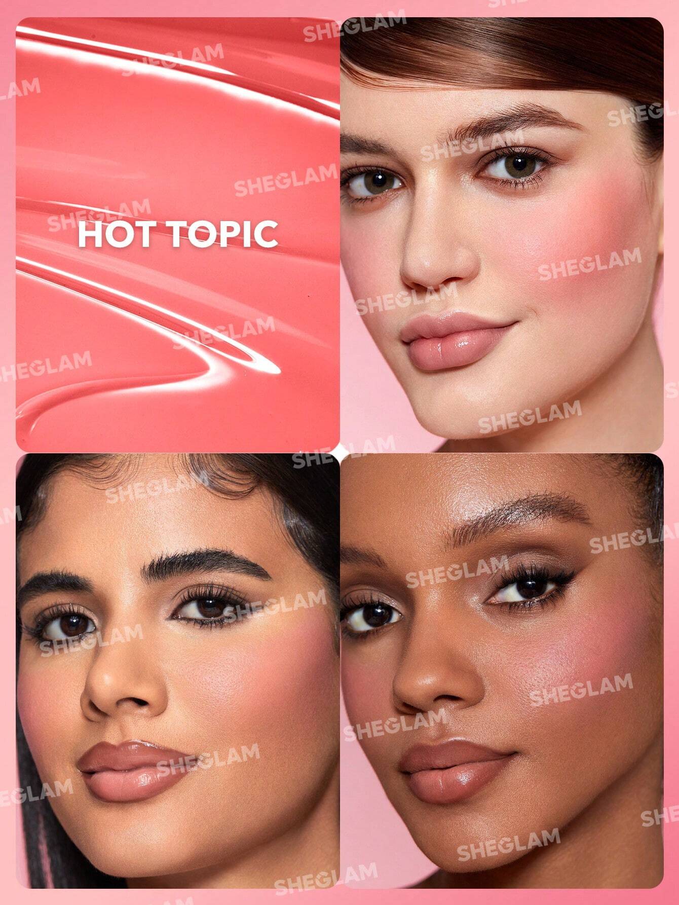 SHEGLAM Color Bloom Liquid Blush-Hot Topic Liquid Blush Liquid Waterproof Long Lasting High Pigment
