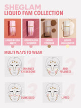 SHEGLAM Color Bloom Liquid Blush-Hot Topic Liquid Blush Liquid Waterproof Long Lasting High Pigment