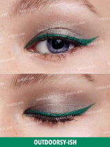SHEGLAM Color Crush Liquid Eyeliner-Outdoorsy-Ish 7 Colors Smudge-Proof High Pigment Eyeliner Pencil Sweat-proof Long Lasting Easy To Use Green Eyeliner