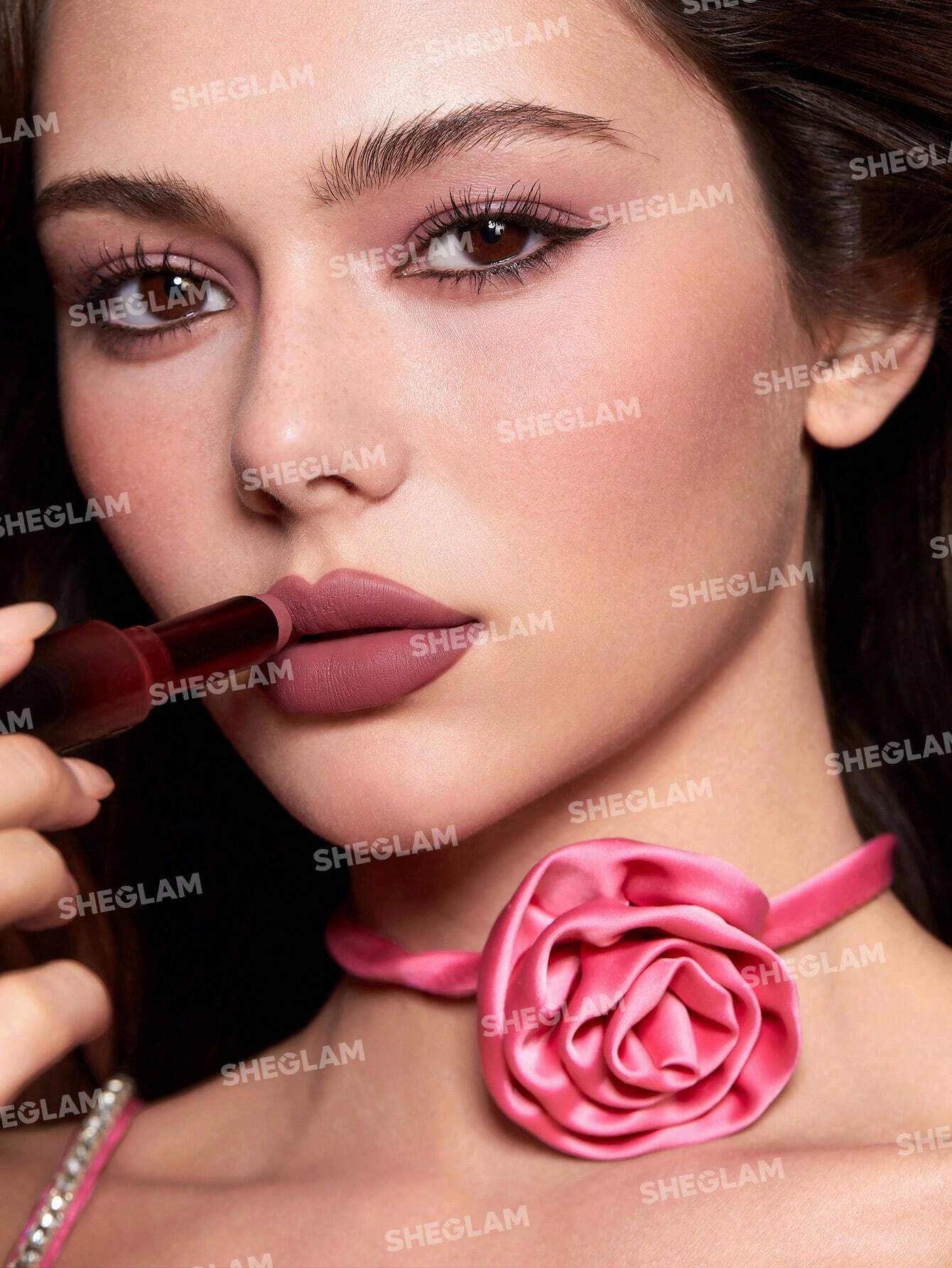 SHEGLAM Dynamatte Boom Long-Lasting Matte Lipstick Cherish You Lipstick Lightweight Color Non-Transfer Creamy