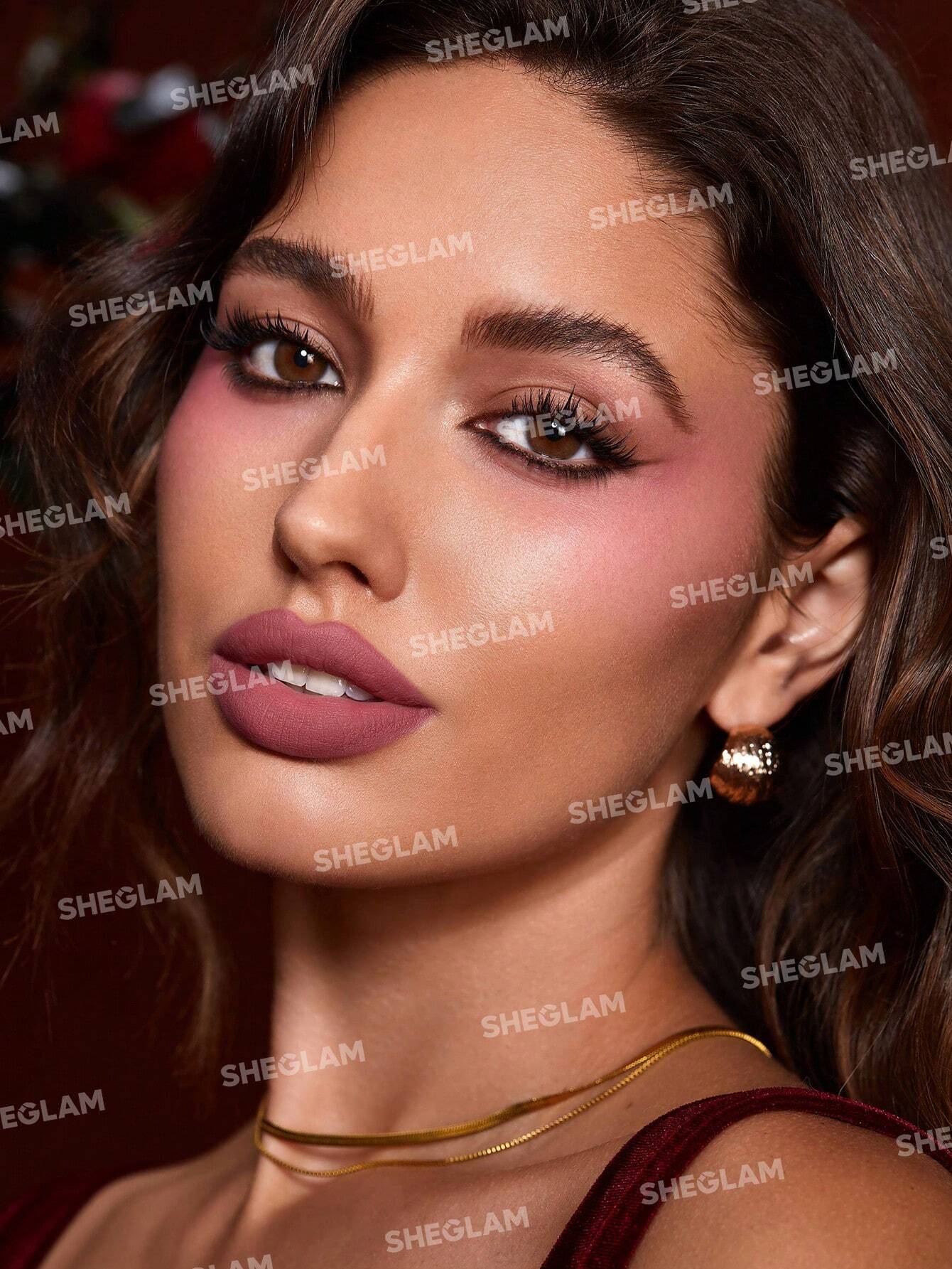 SHEGLAM Dynamatte Boom Long-Lasting Matte Lipstick Cherish You Lipstick Lightweight Color Non-Transfer Creamy