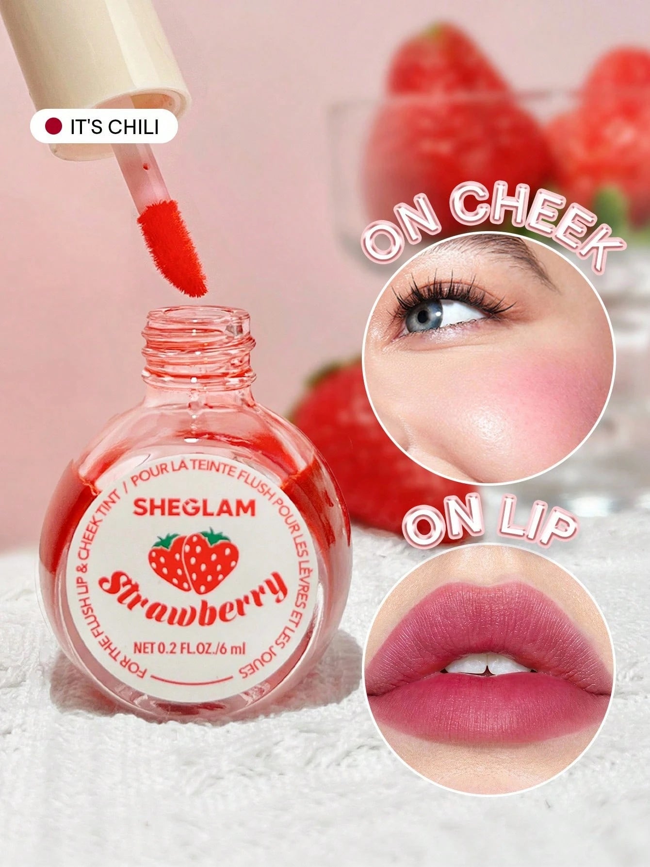 SHEGLAM For The Flush Lip &amp; Cheek Tint-It'S Chili