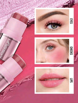 MissIyn You Glow Girl! Multi Stick, Cream Multi Stick, Richly Pigmented Infused With Formula With Shea Butter&amp;Sunflower Seed Wax, Lightweight Formula, Refreshing Moisture Boost Blush Stick 03