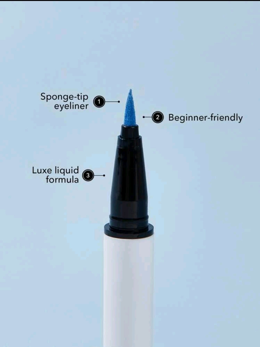 SHEGLAM Color Crush Liquid Eyeliner-Now Streaming 7 Colors Smudge-Proof High Pigment Eyeliner Pencil Sweat-proof Long Lasting Easy To Use Blue Eyeliner