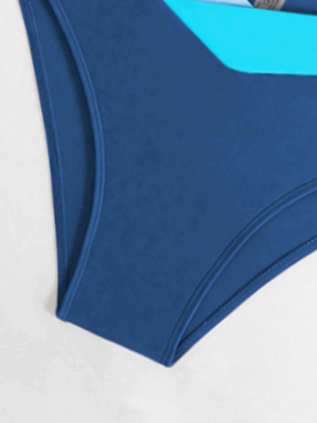 Swim Chiccia Women's New Summer Colorblock Triangle Halter Tie Bikini Set