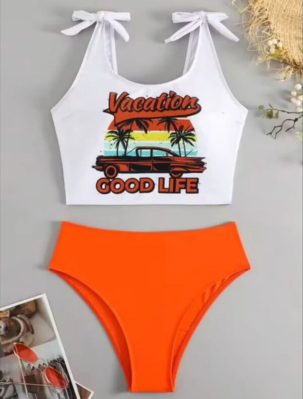Swimsuit New Fashion Sporty Conservative Bikini Swimwear Set